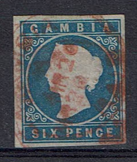 Image of Gambia SG 8 FU British Commonwealth Stamp